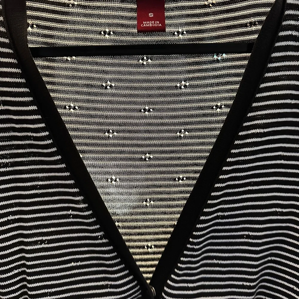 H&M Brown and White Striped Cardigan - Picture 3 of 6